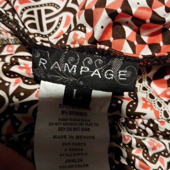 Rampage Floral Halter Top Y2K Coquette Indie Sleaze Whimsy L - Picture 8 of 8